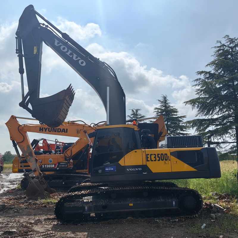 二手沃尔沃350挖掘机